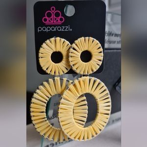 Foxy Flamenco Yellow Post Earrings | NWT |